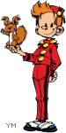 Gif animé Spirou et Spip